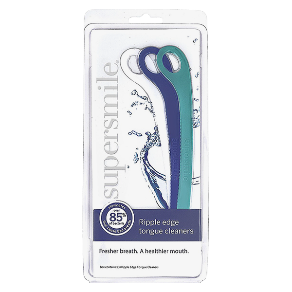 Supersmile Ripple Edge Tongue Cleaner - 3ct